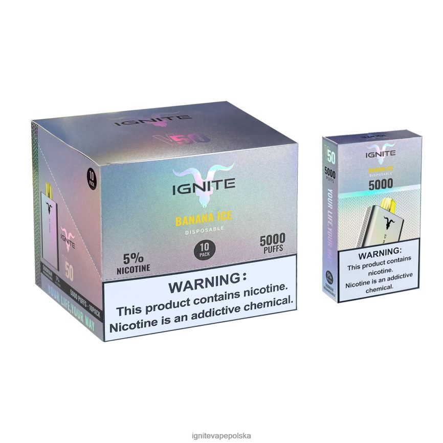 Ignite E Papieros Opinie | IGNITE V50 vape pen 10 szt zielone jabłko 0648NZ145